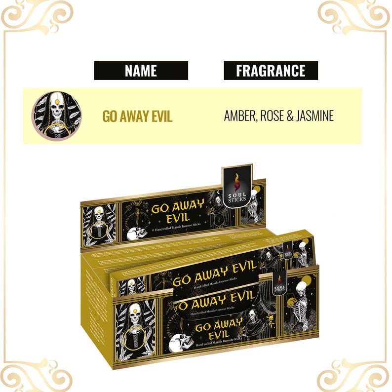 Masala Incense Sticks - Soul Sticks Go Away Evil (12)