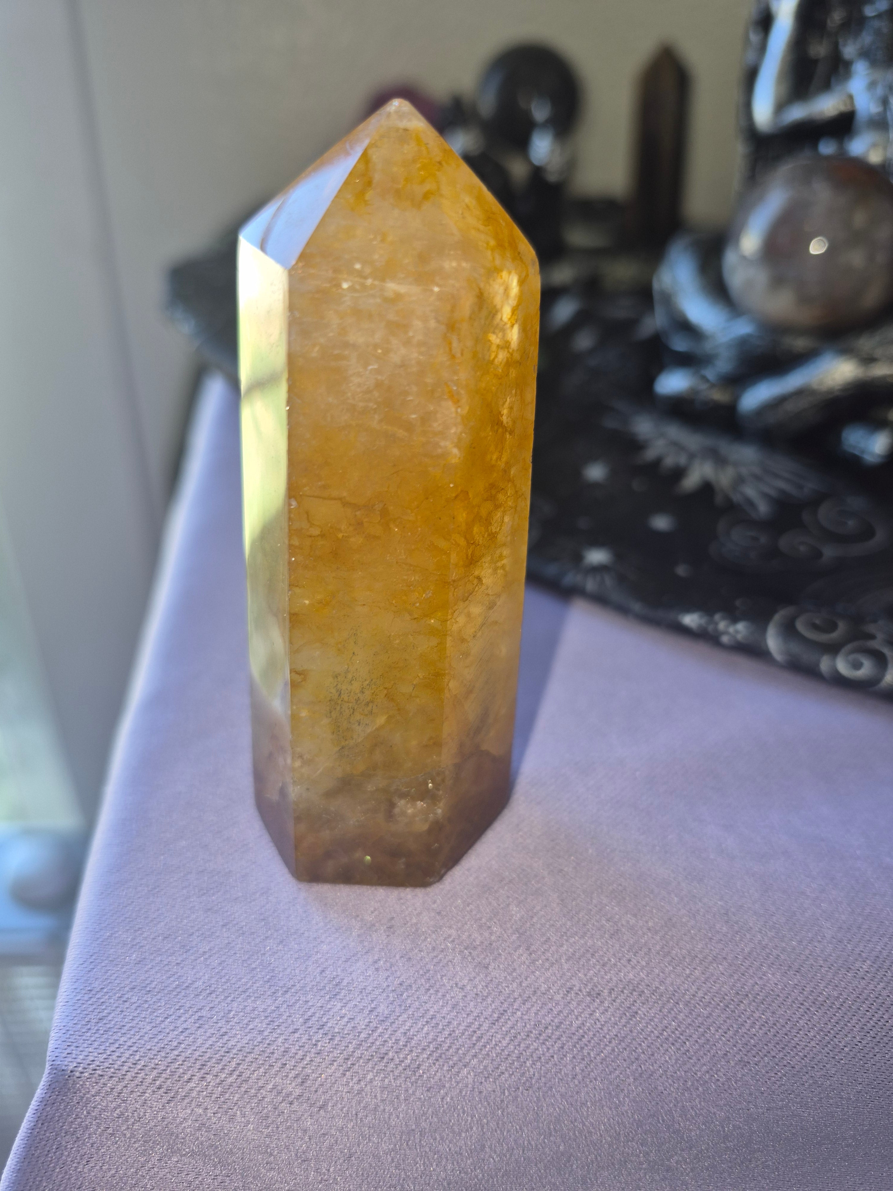 Golden Healer Quartz Tower