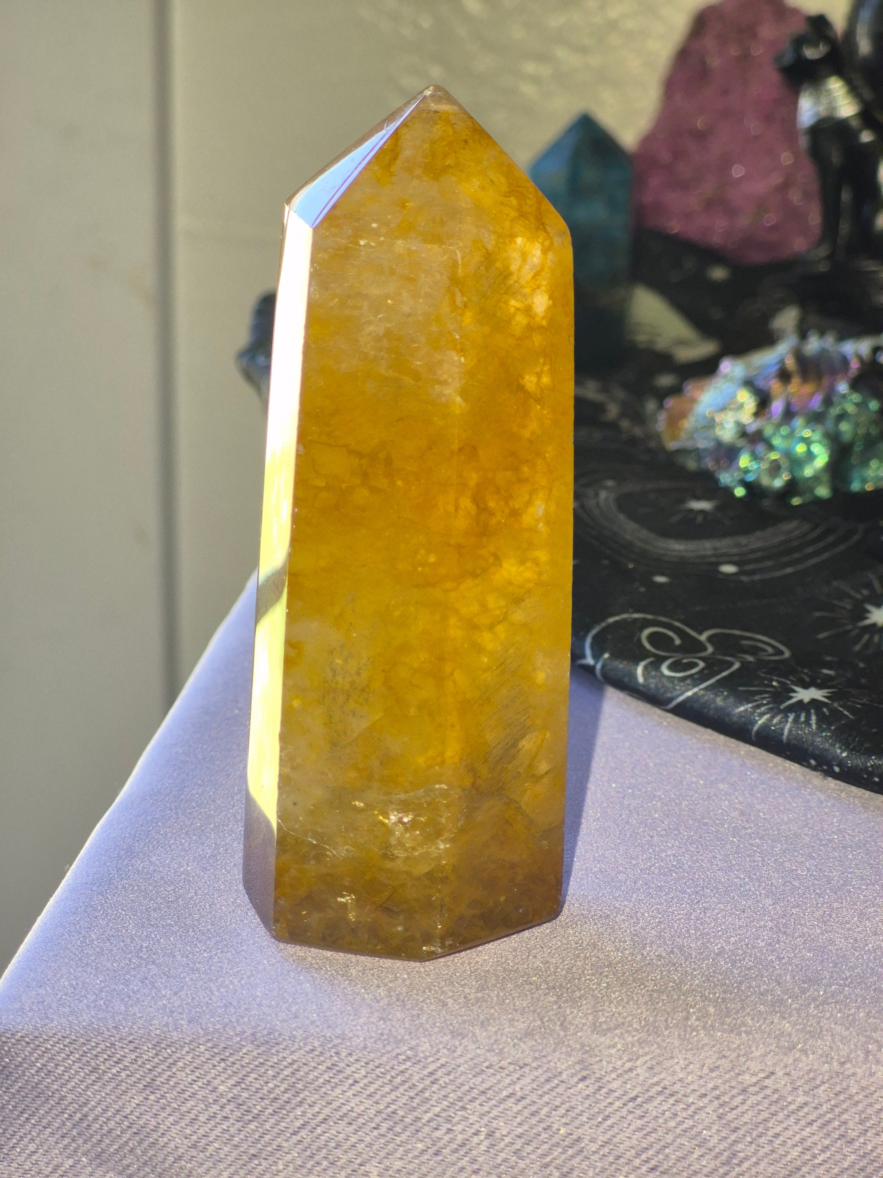 Golden Healer Quartz Tower
