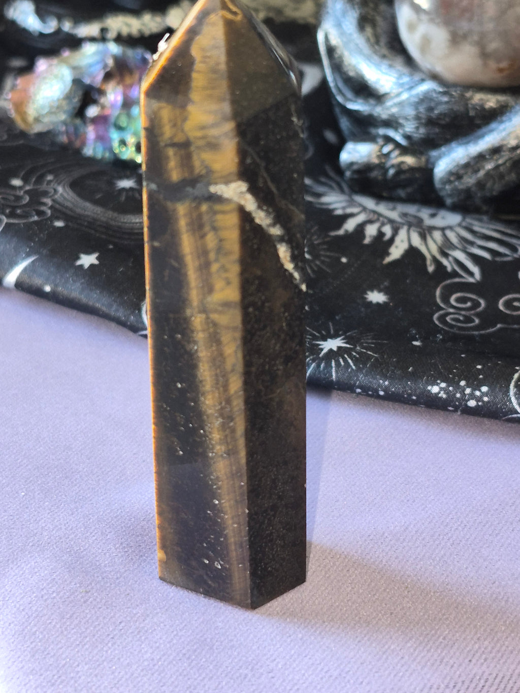 Tigers Eye Crystal Tower