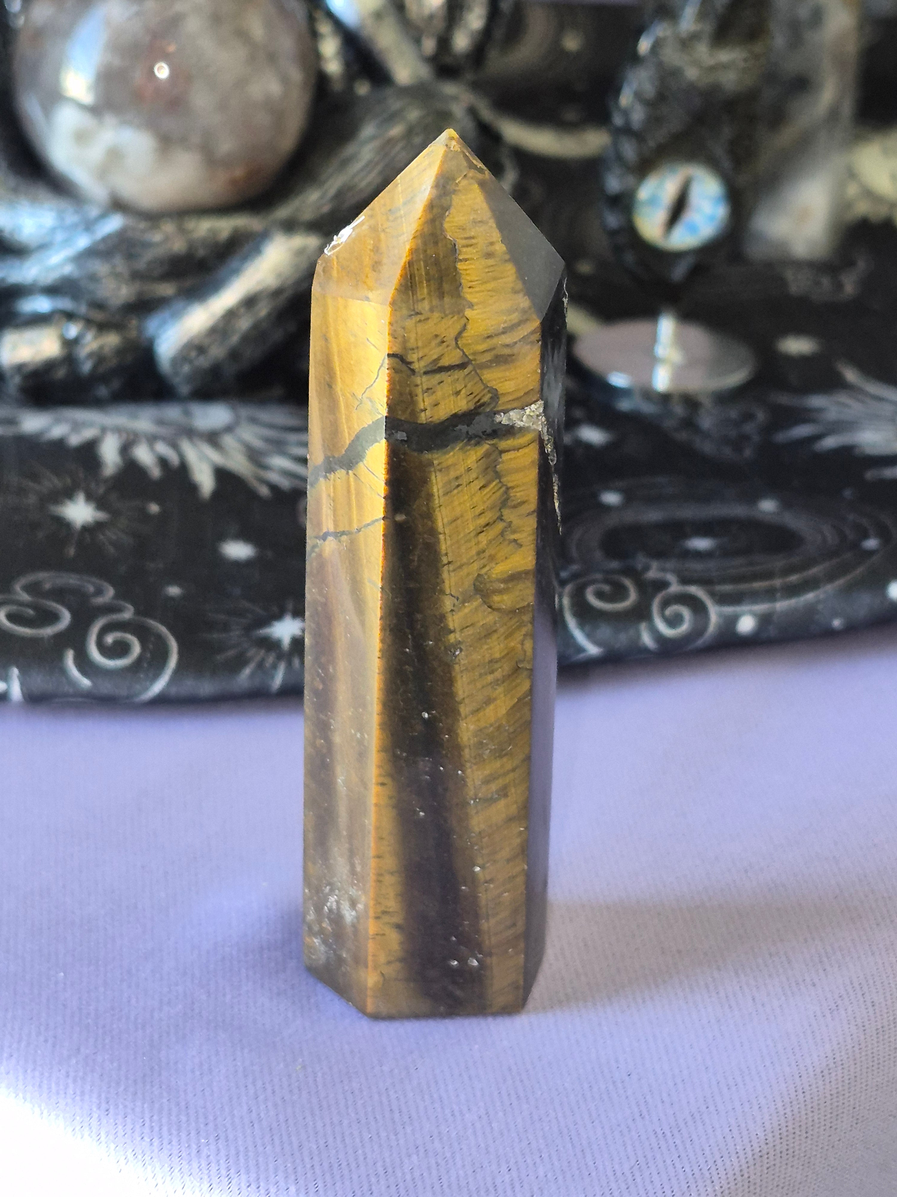 Tigers Eye Crystal Tower