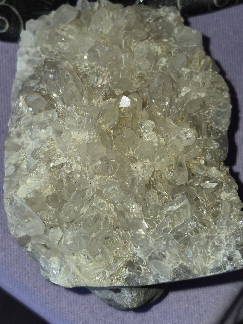 Quartz Cluster Hand Carved Skull