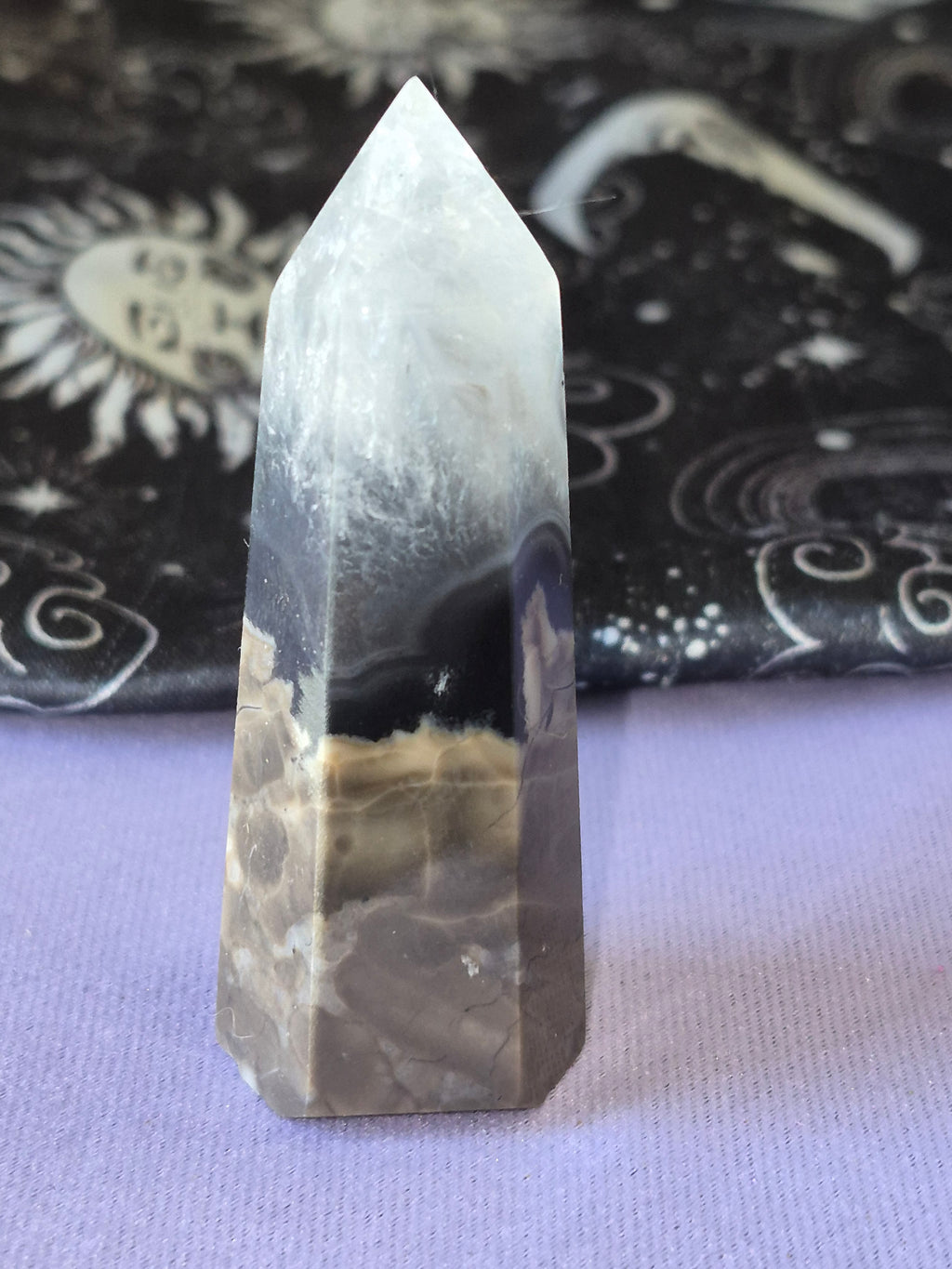 Black Lace Quartz Tower