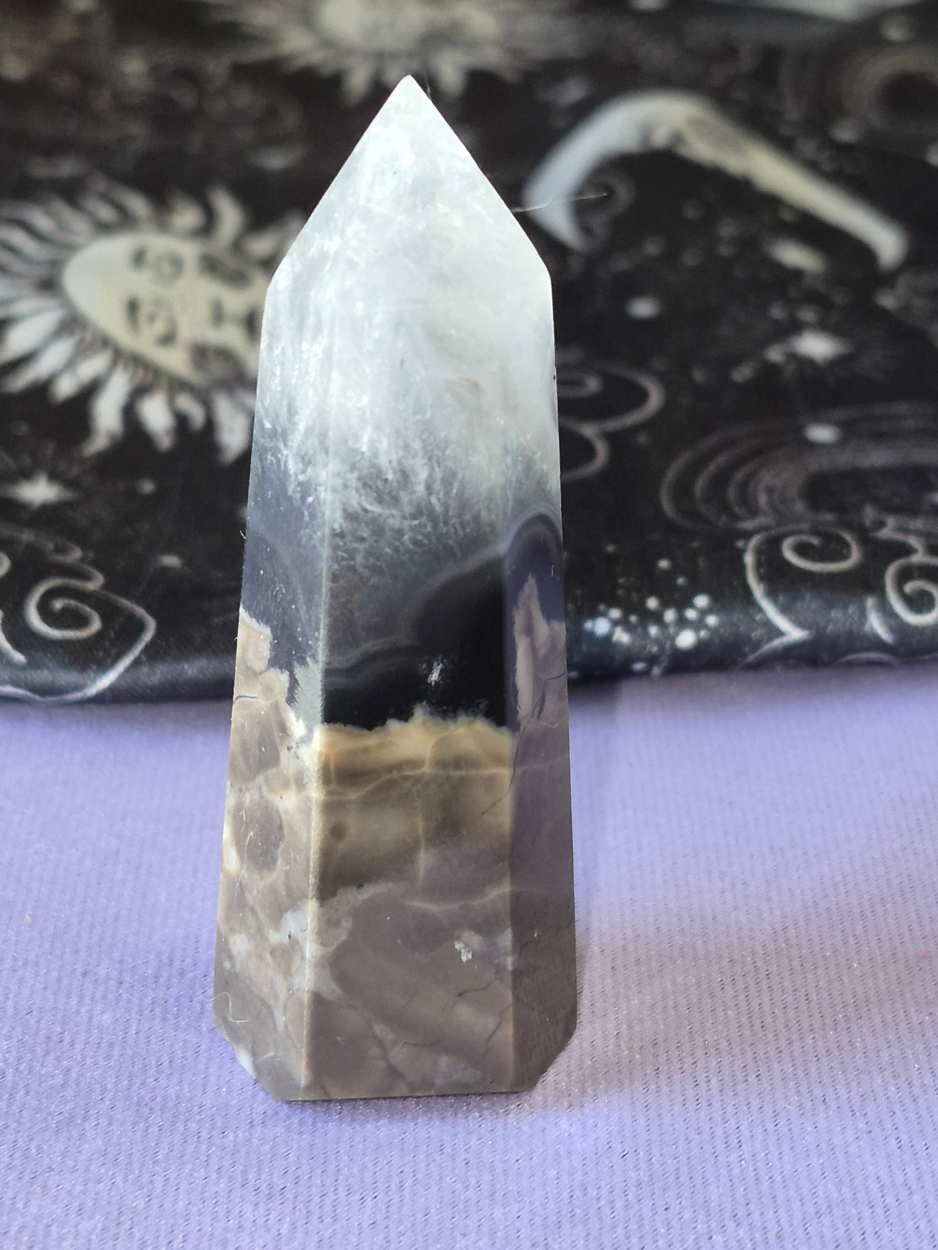 Black Lace Quartz Tower