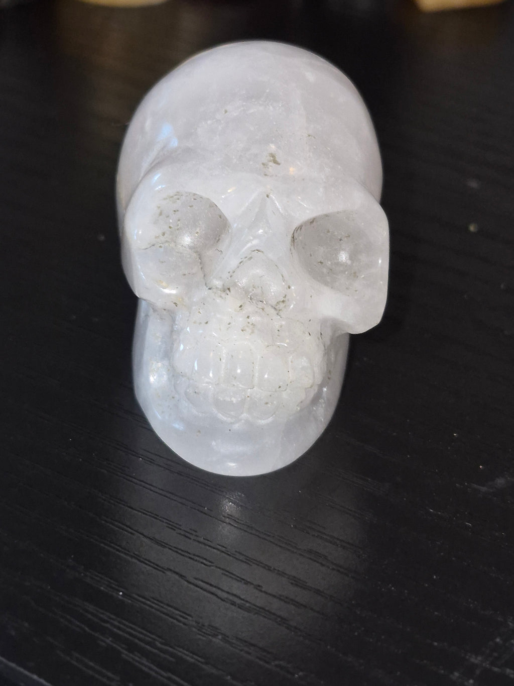 Quartz Crystal Carved Skull