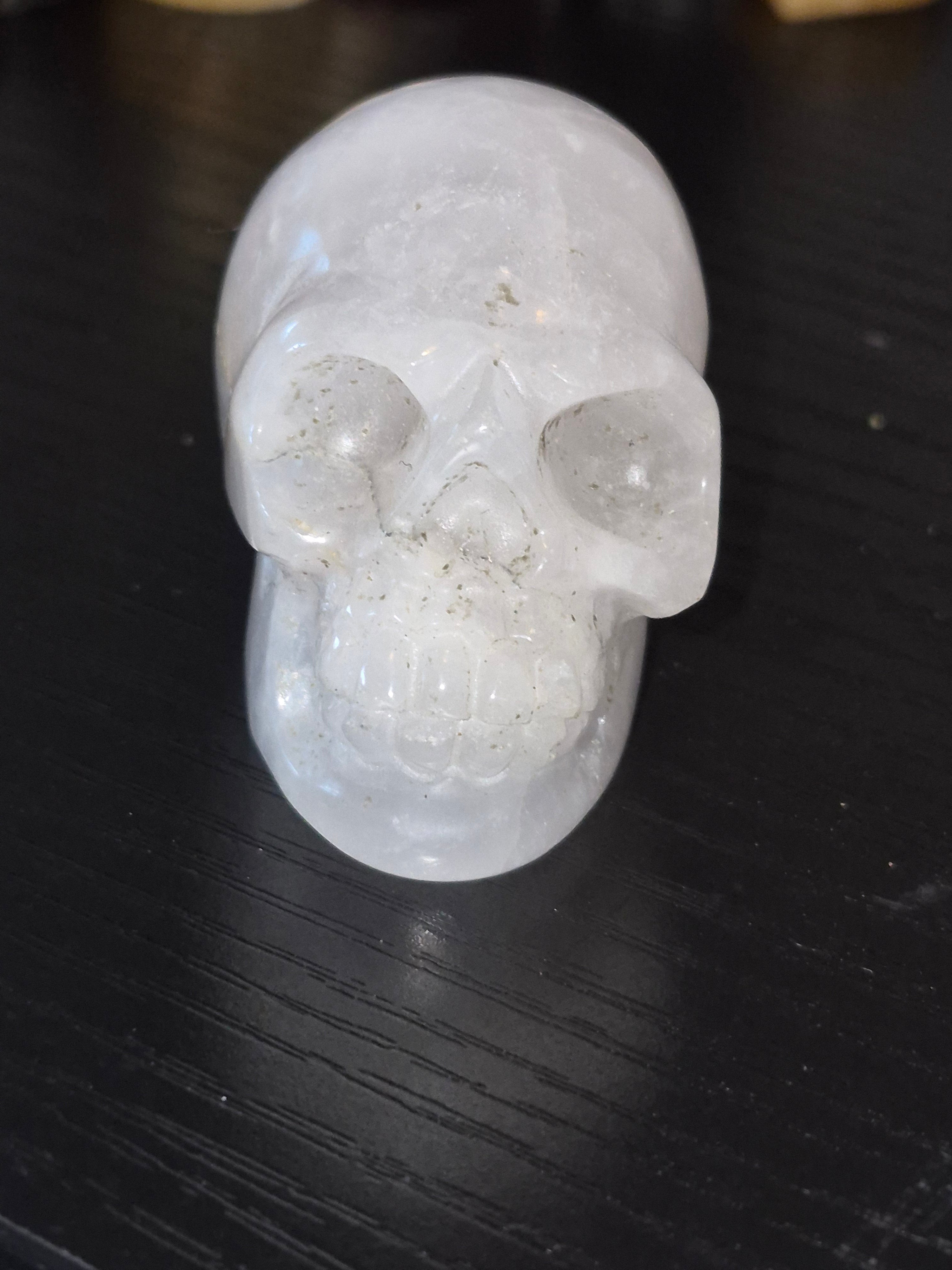 Quartz Crystal Carved Skull