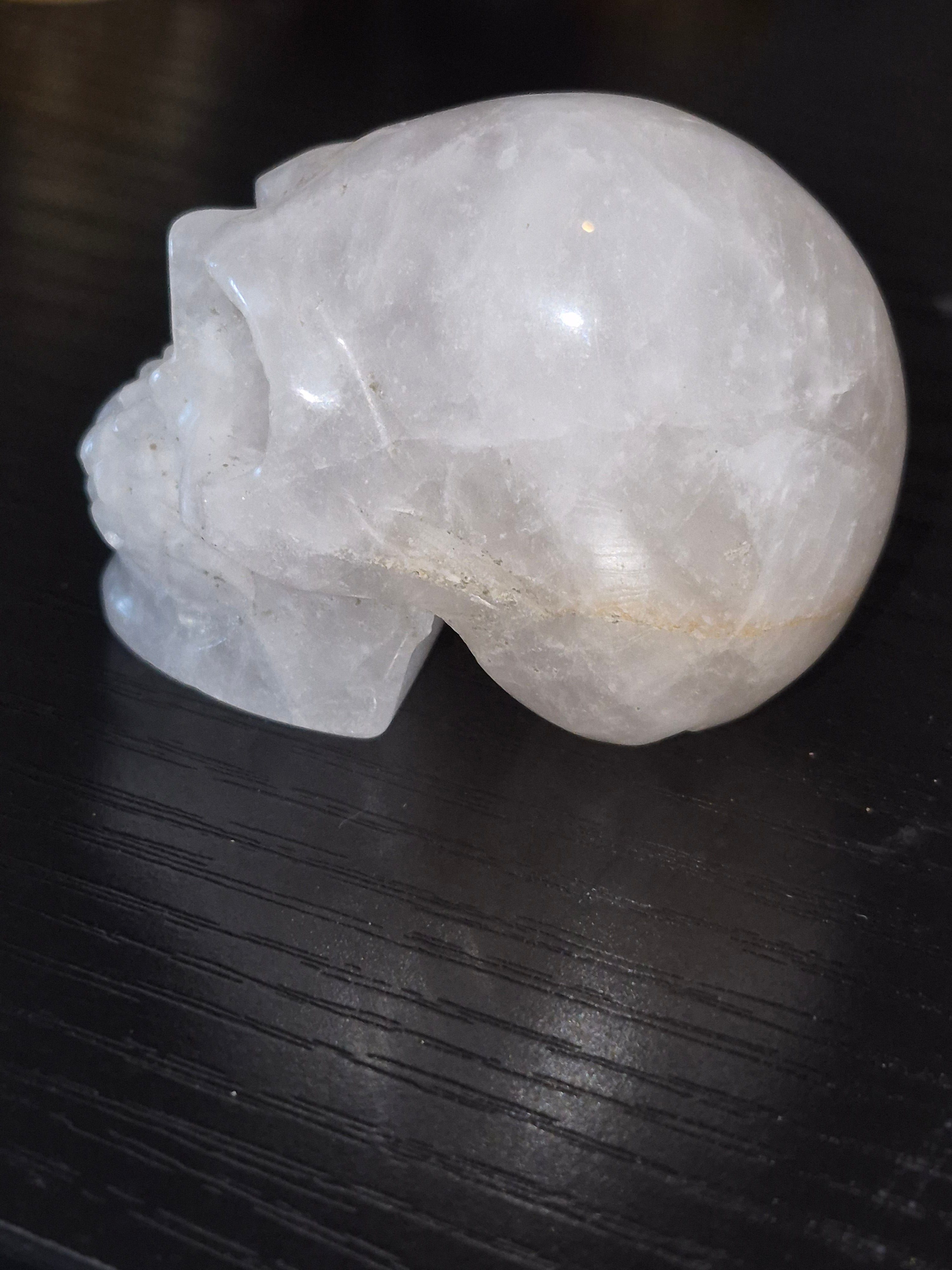 Quartz Crystal Carved Skull