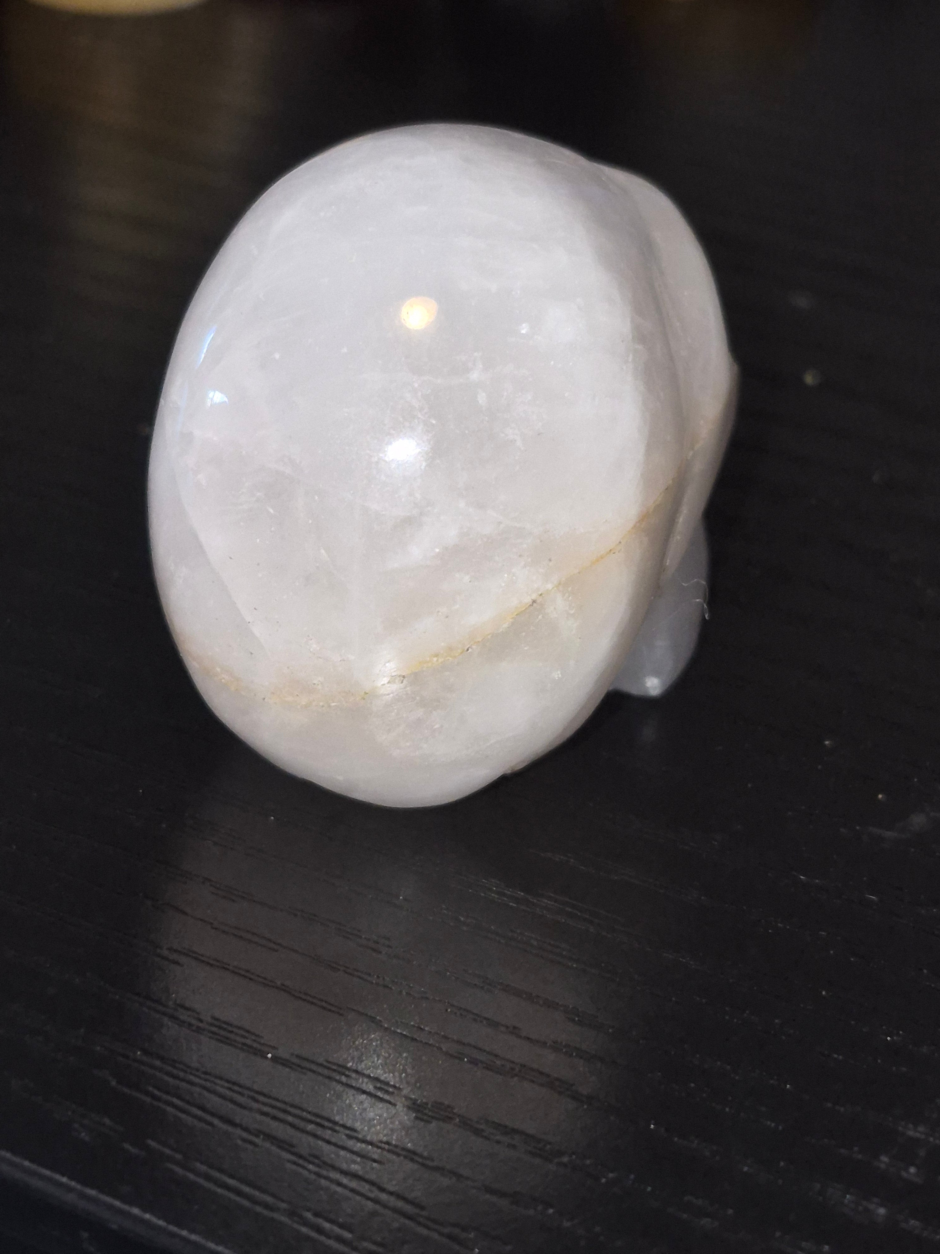 Quartz Crystal Carved Skull