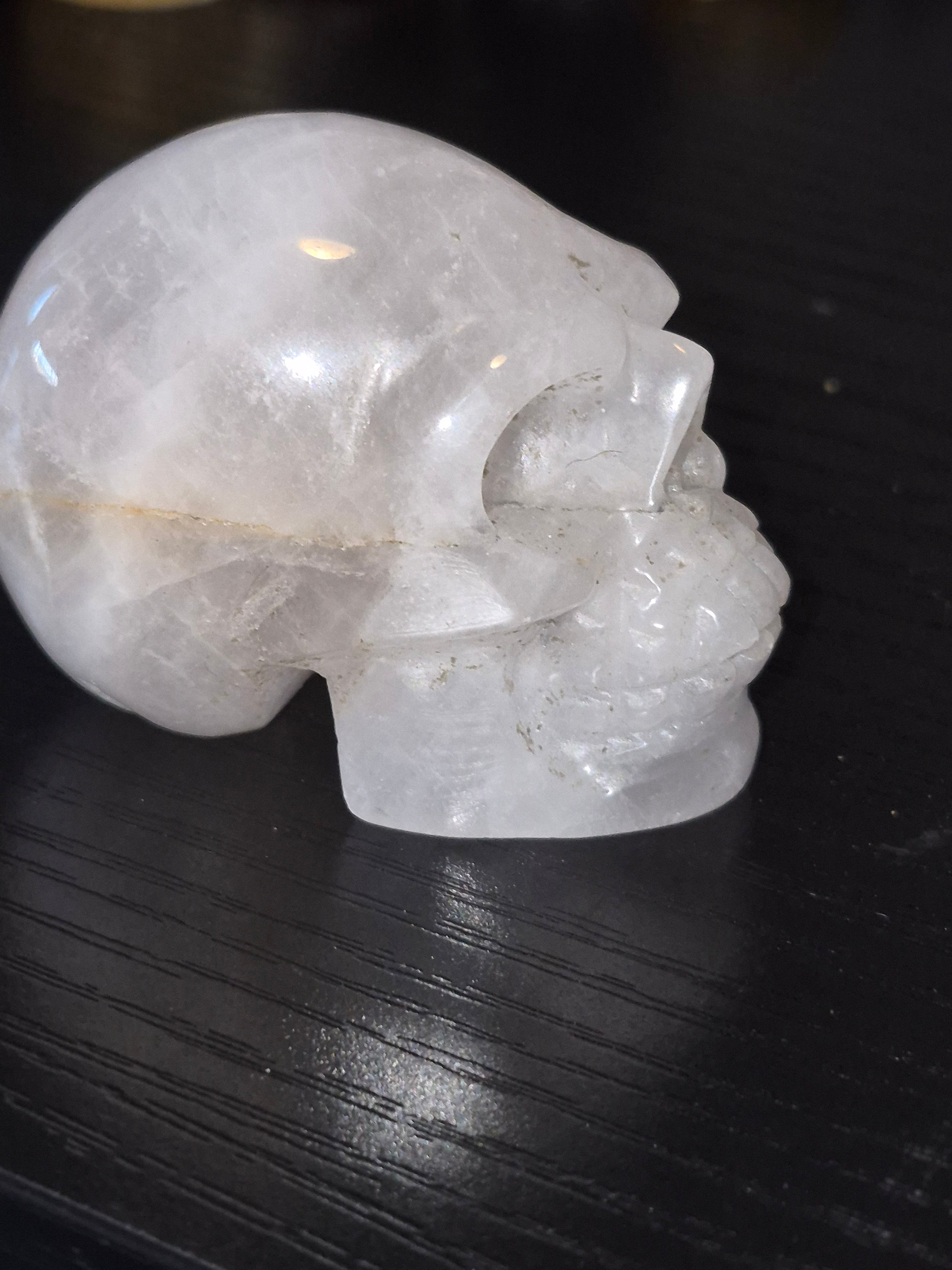 Quartz Crystal Carved Skull