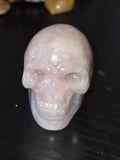 Rose Quartz Carved Skull