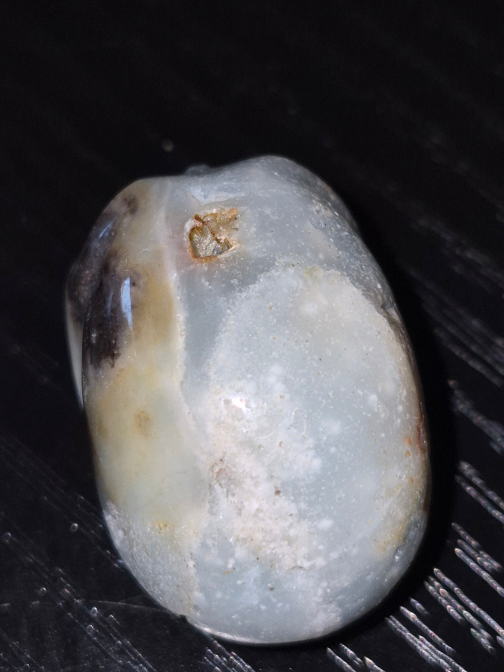 2 mini–Agate Crystal Carved Skulls