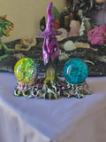 Witch Sphere Holder With 2 Aura Orbs