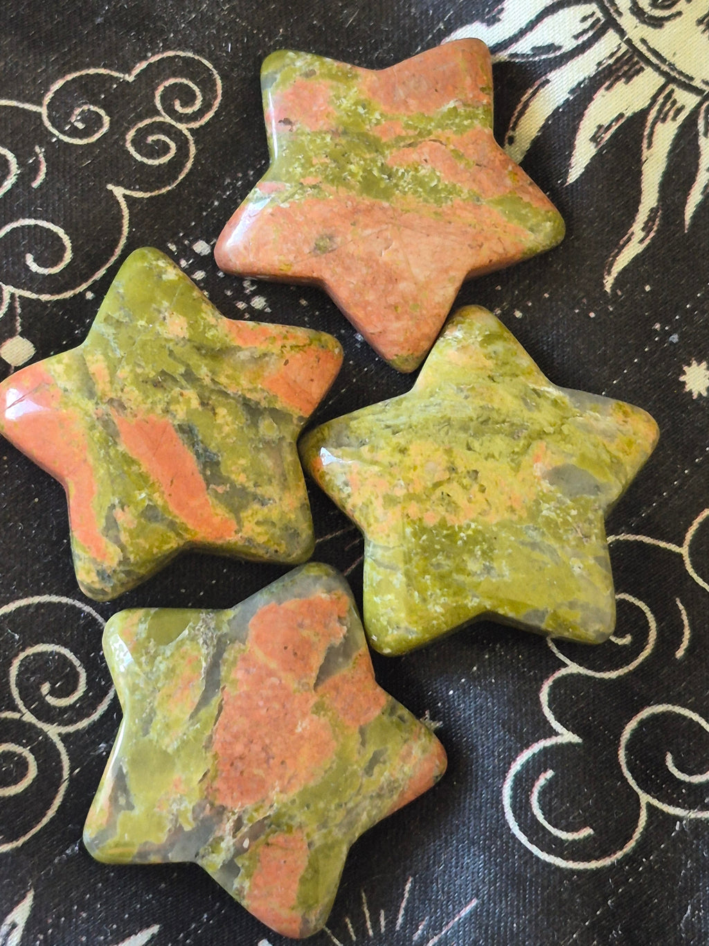 Unakite Jasper Crystal Star
