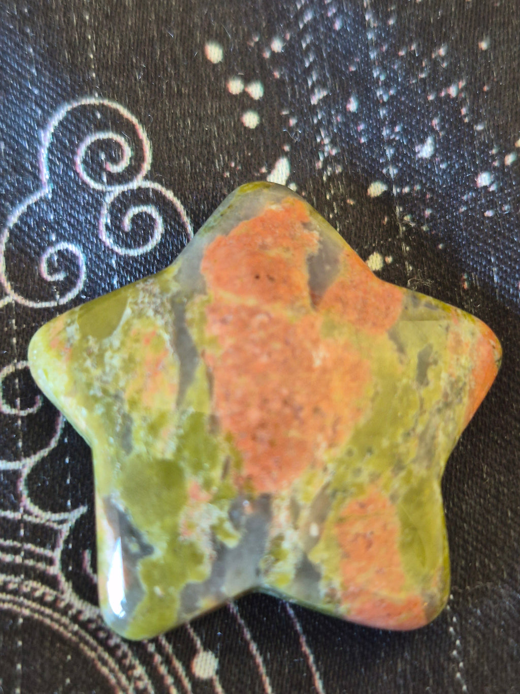 Unakite Jasper Crystal Star