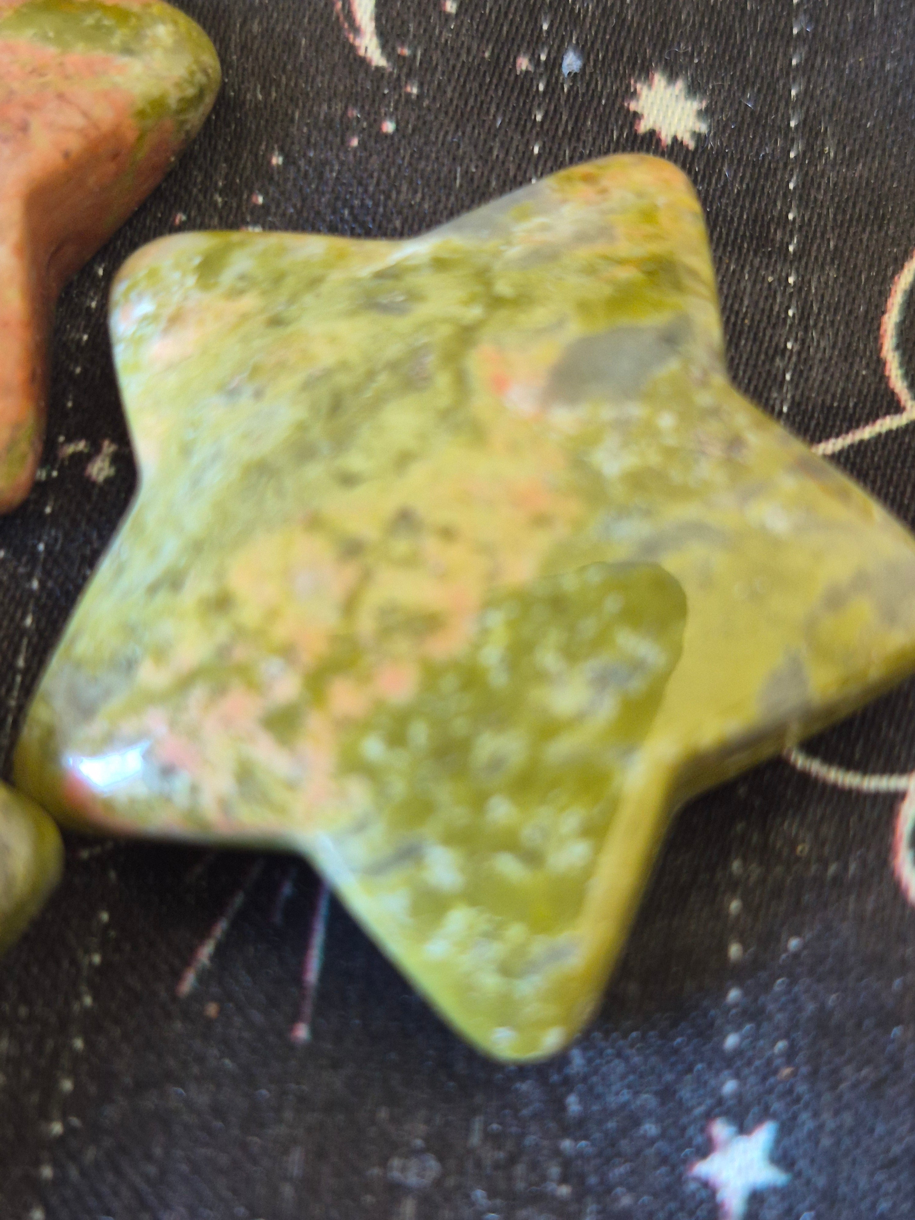 Unakite Jasper Crystal Star