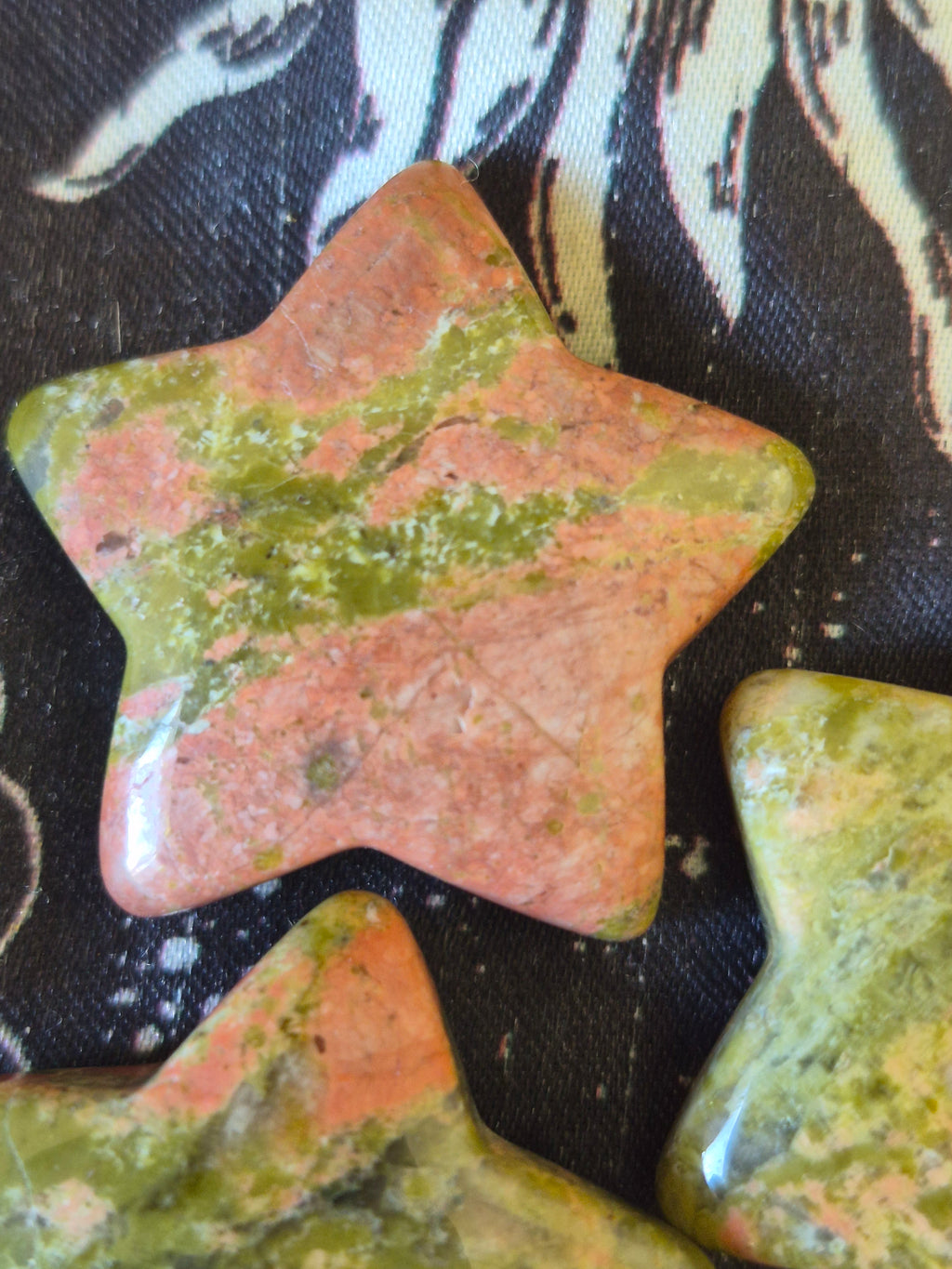 Unakite Jasper Crystal Star