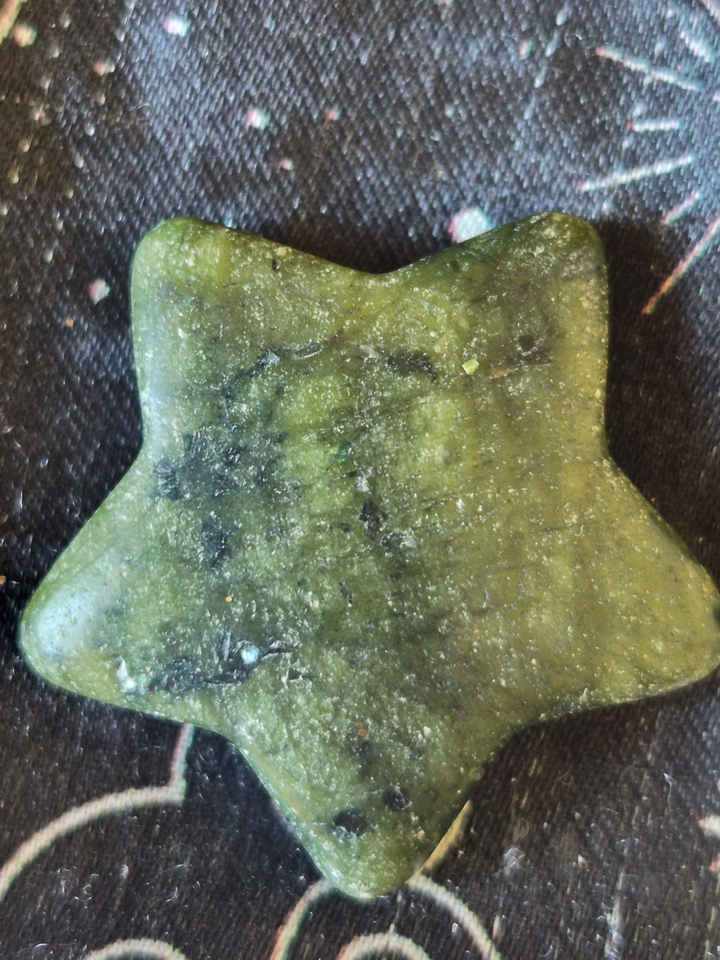 Moss Agate Crystal Star