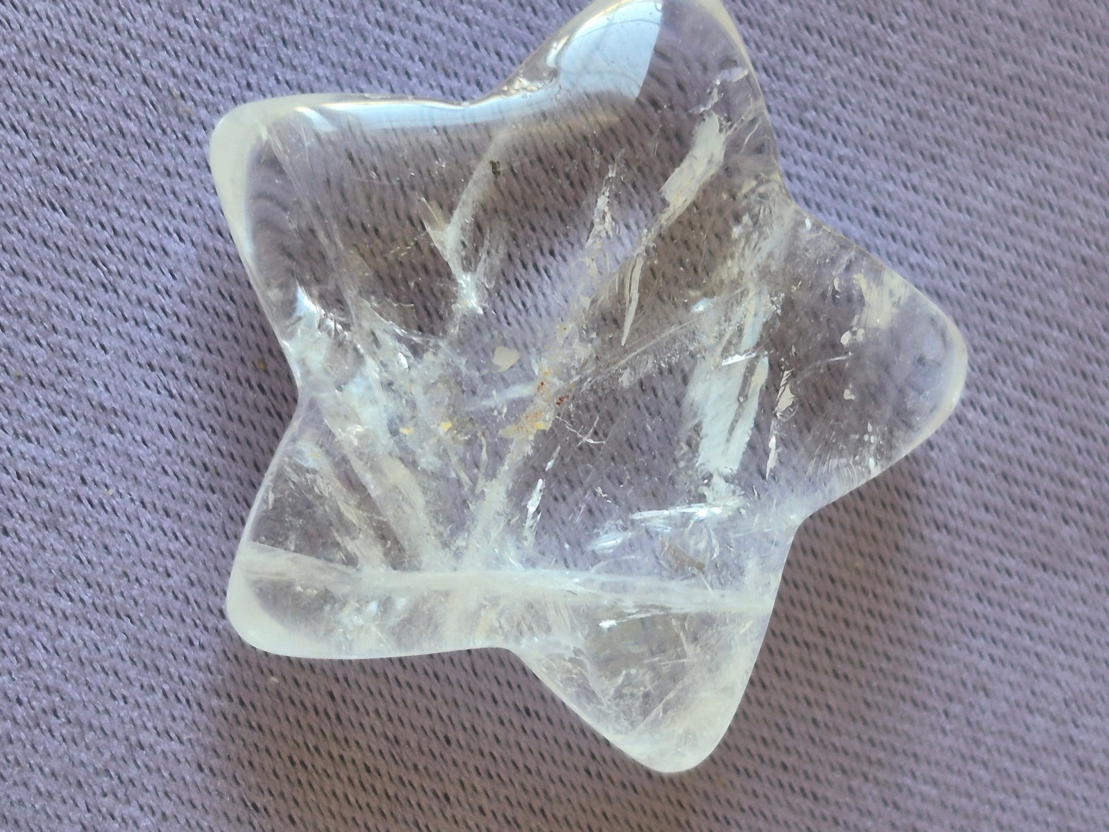 Natural Clear Quartz Crystal Star