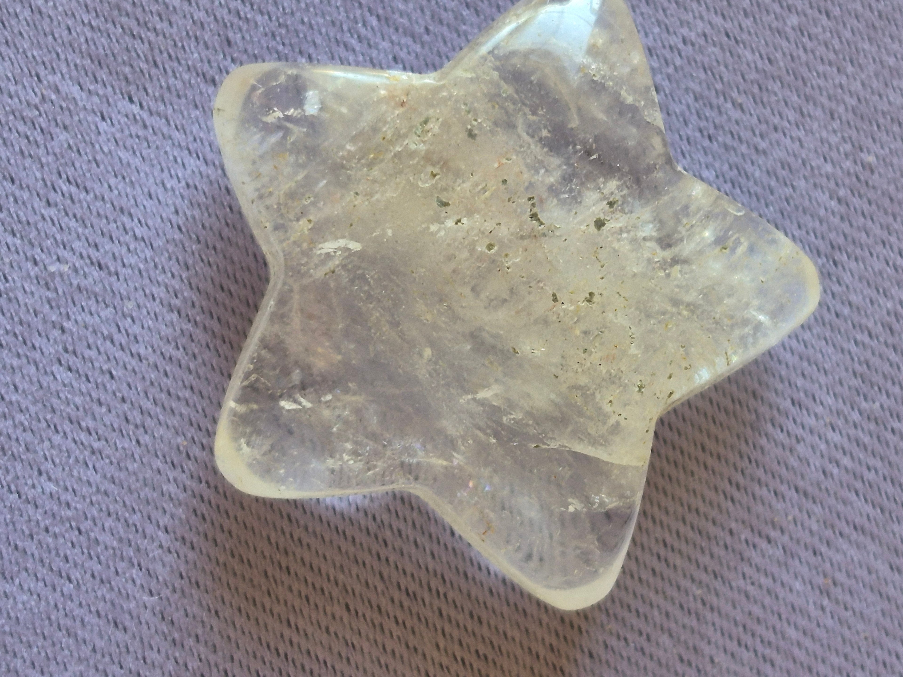 Natural Clear Quartz Crystal Star