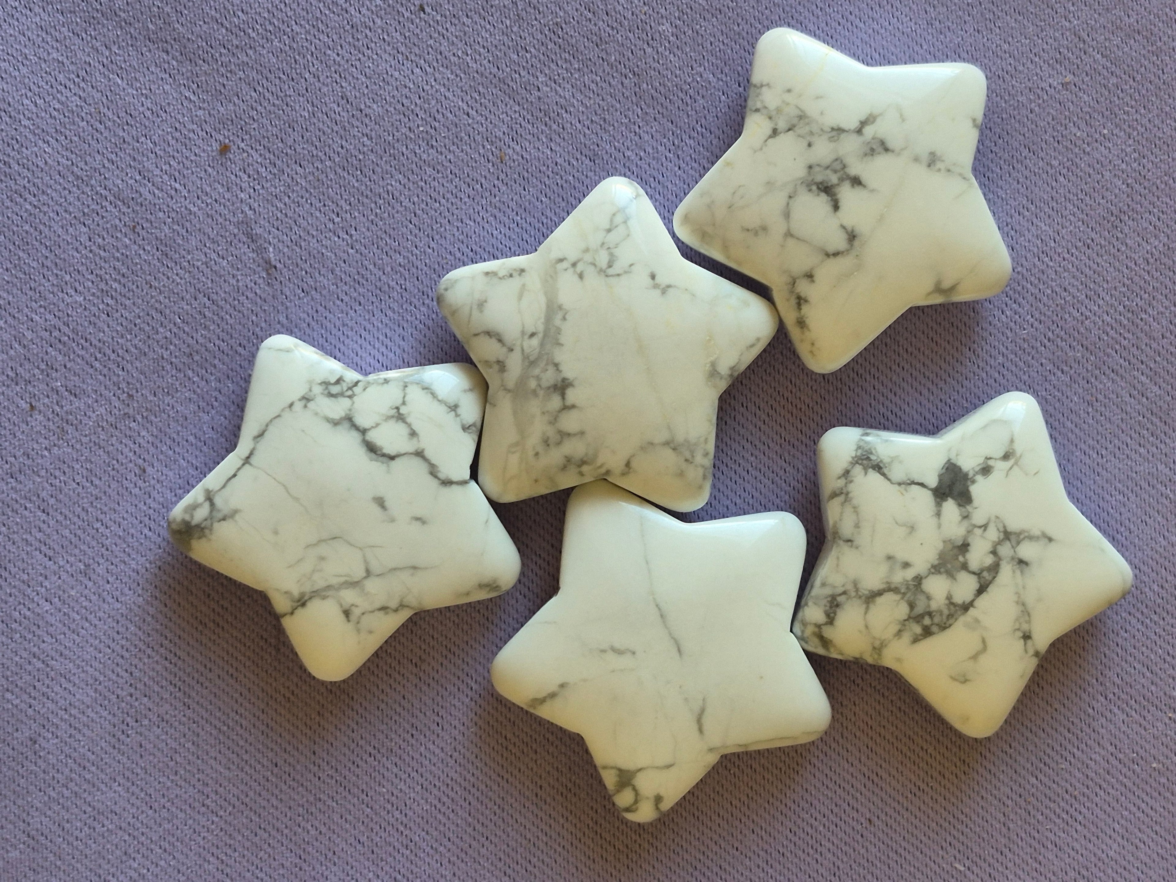 Howlite Crystal Star