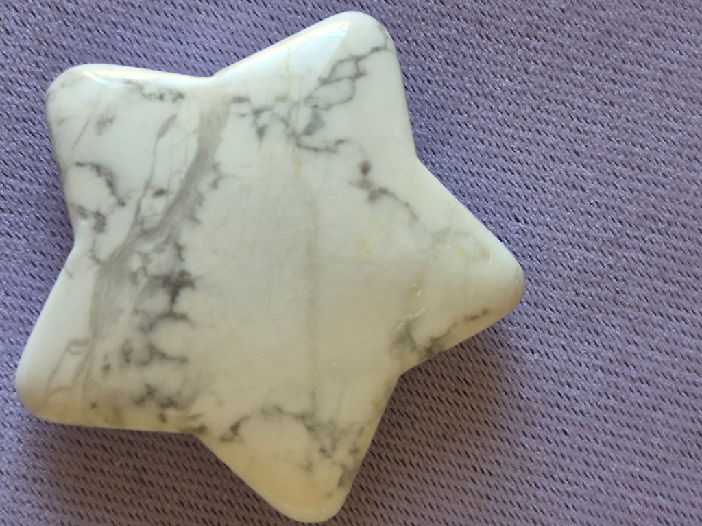 Howlite Crystal Star
