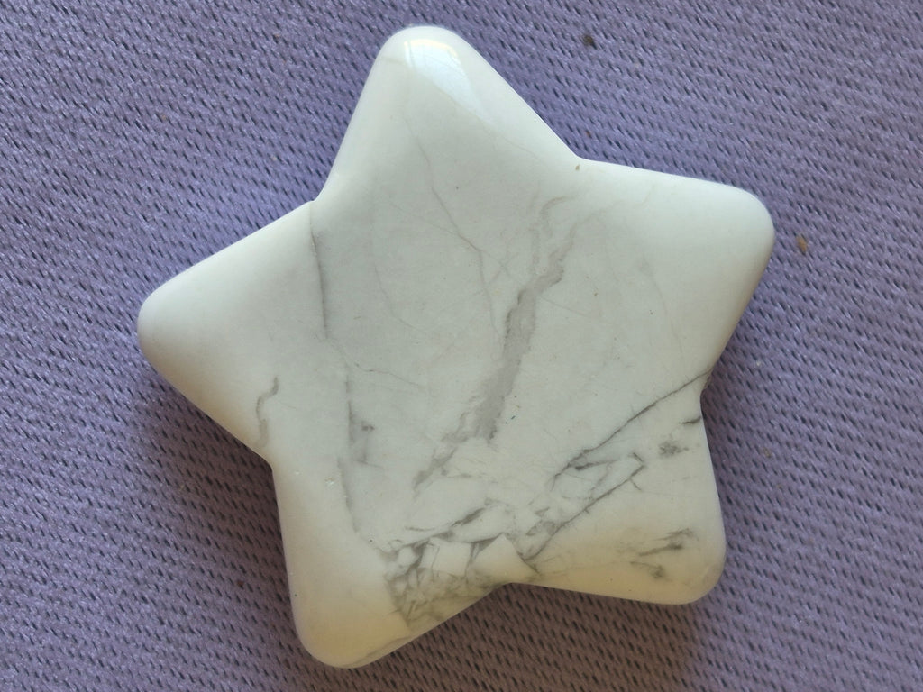 Howlite Crystal Star