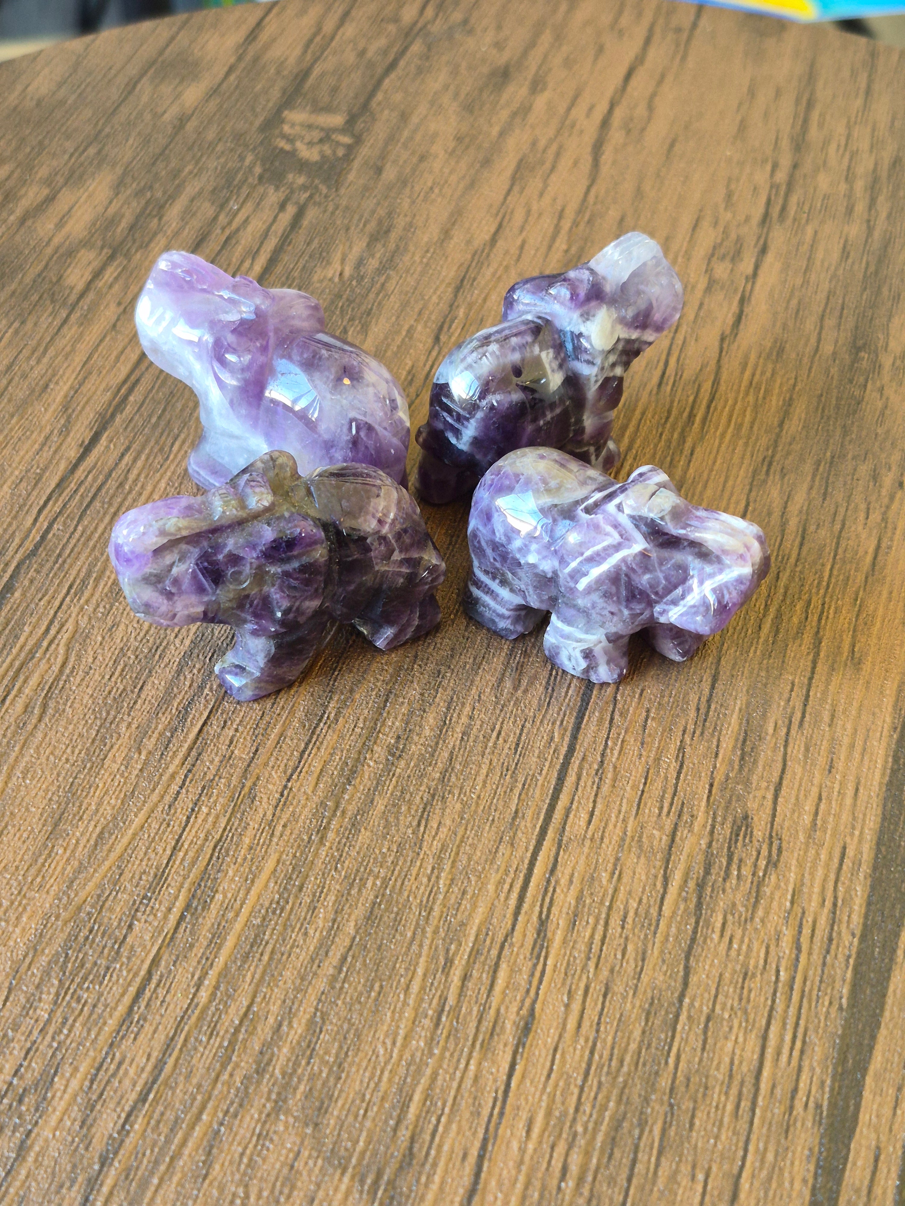 Amethyst Crystal Elephant