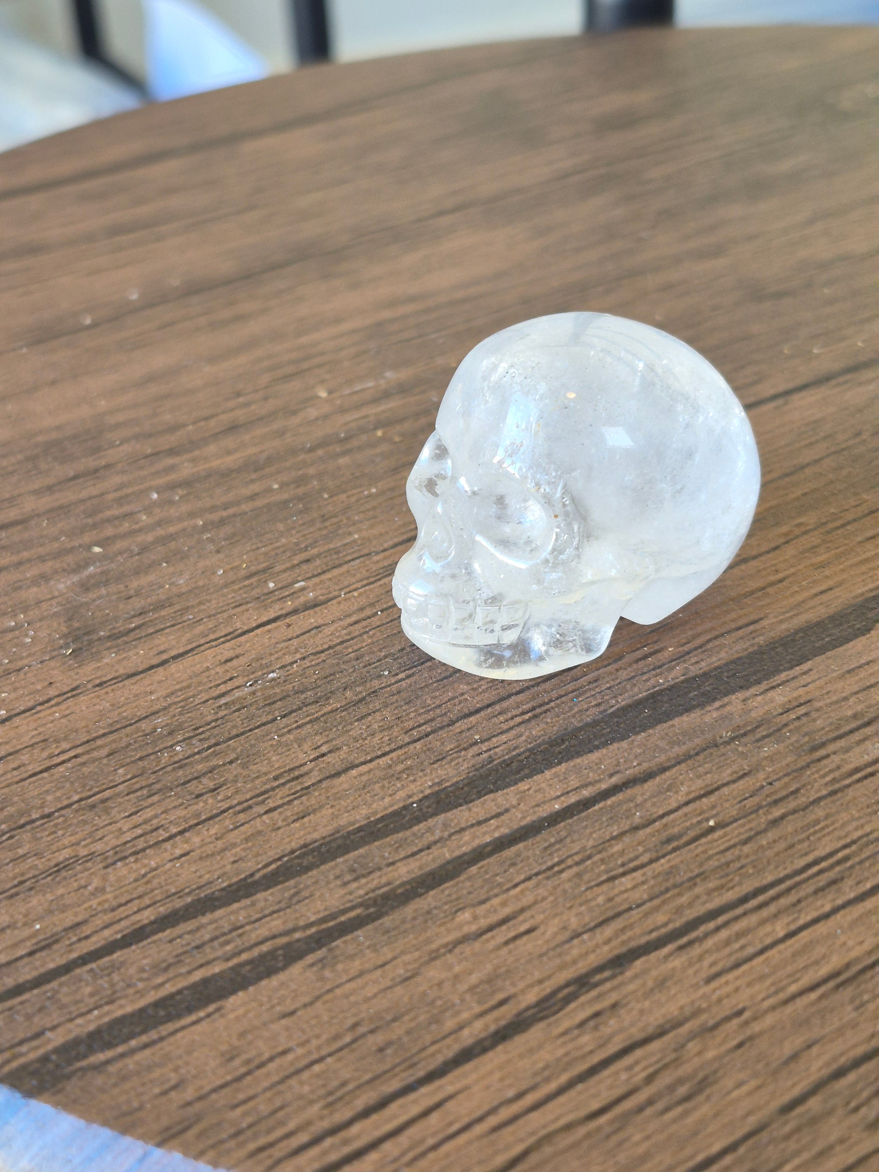 Clear Quartz Crystal Skull