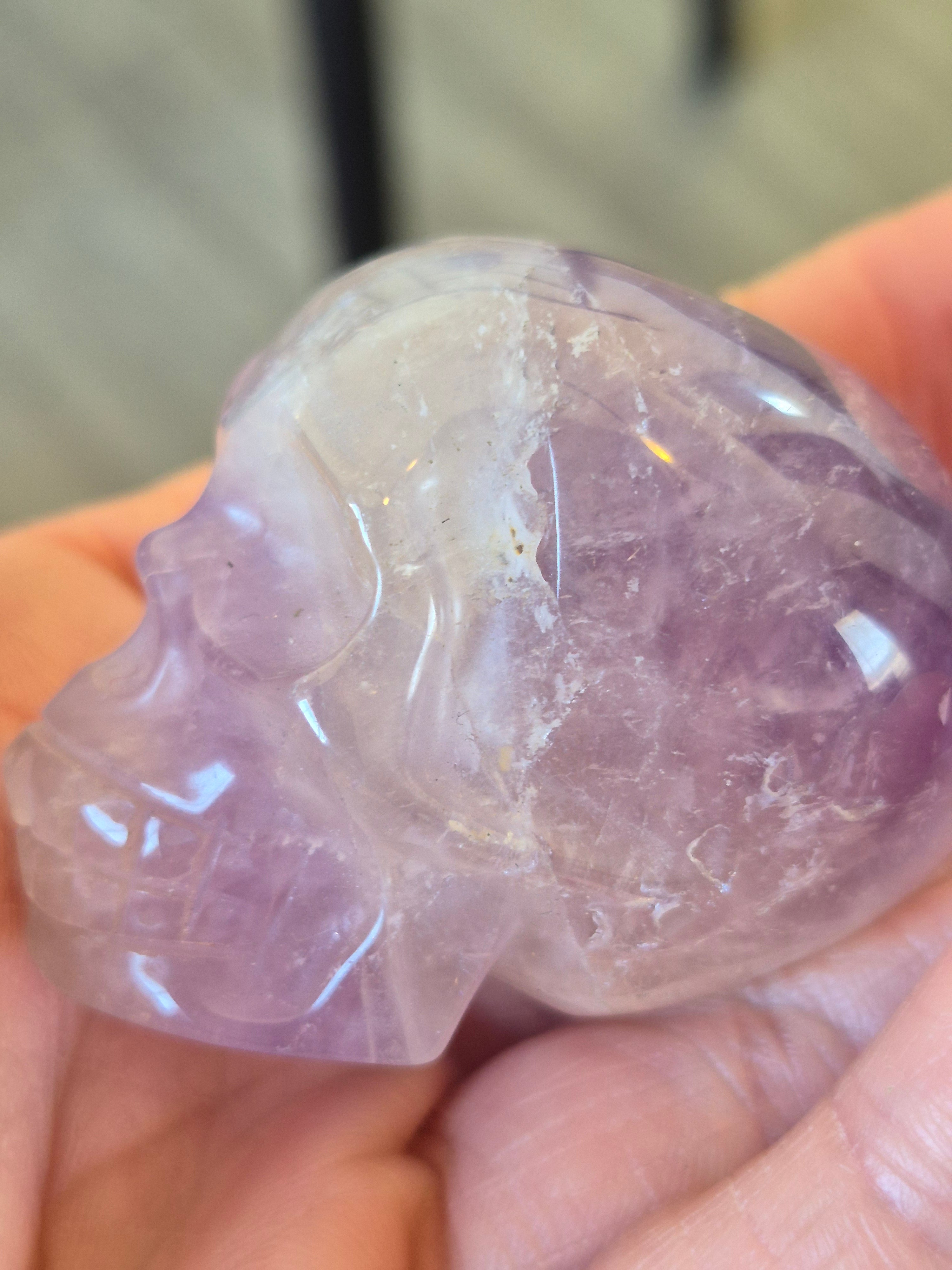 Amethyst Crystal Skull