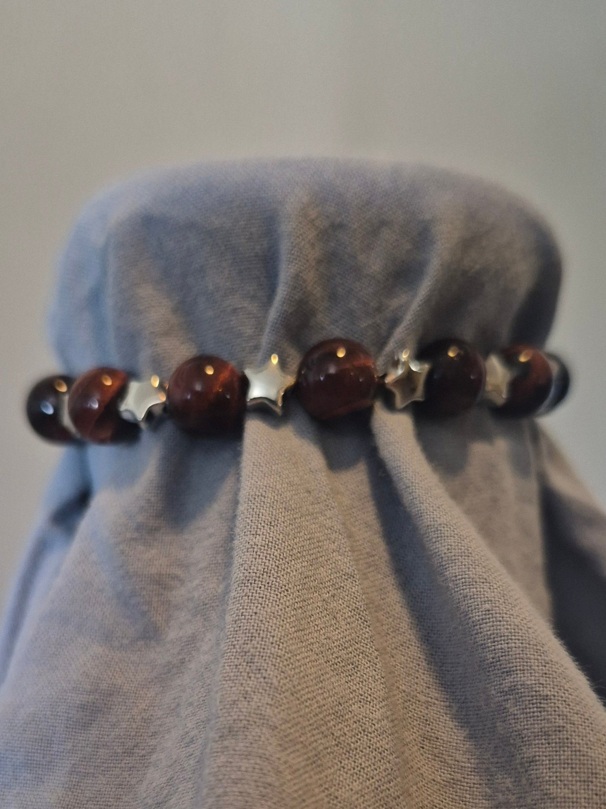 Tigers Eye -stars- Crystal Bracelet