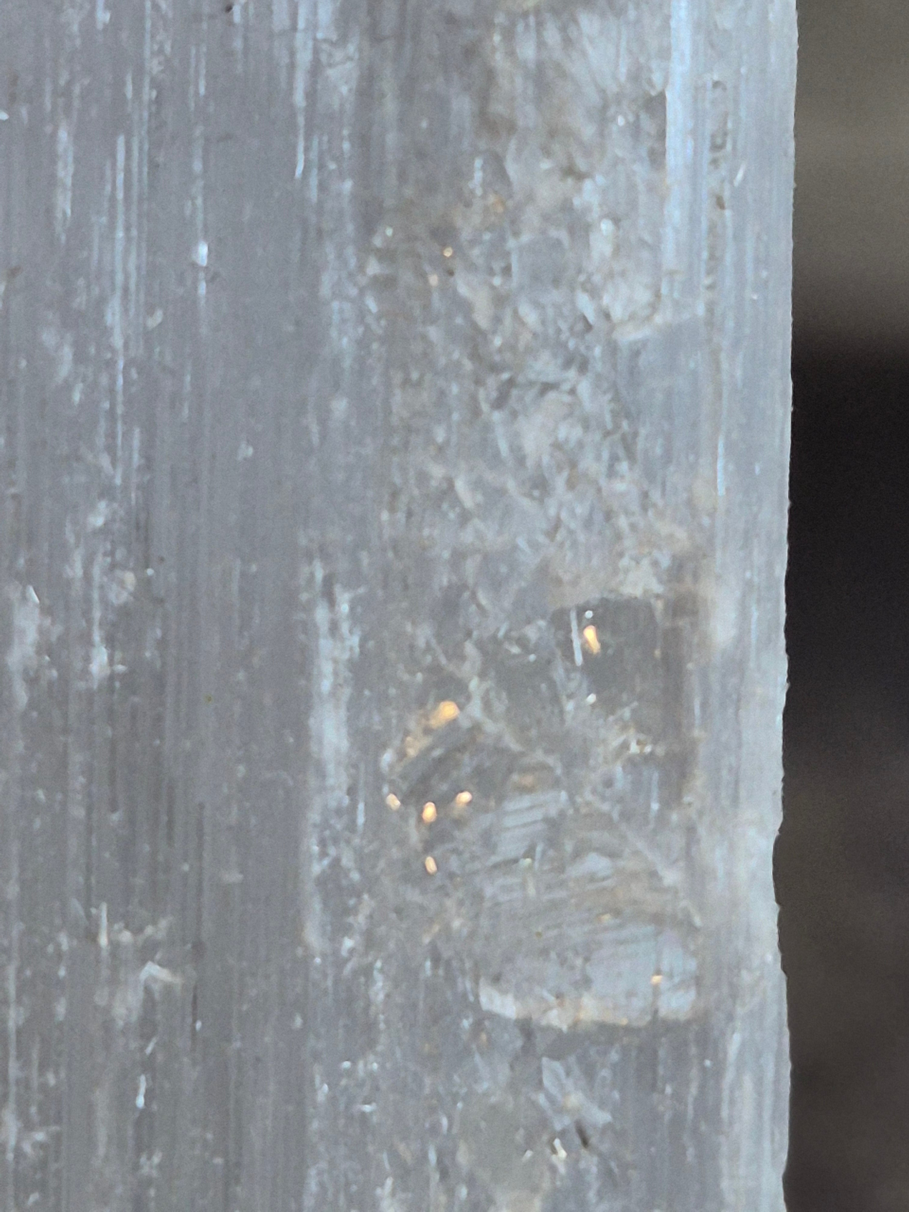 Selenite -Raw 4" Wand
