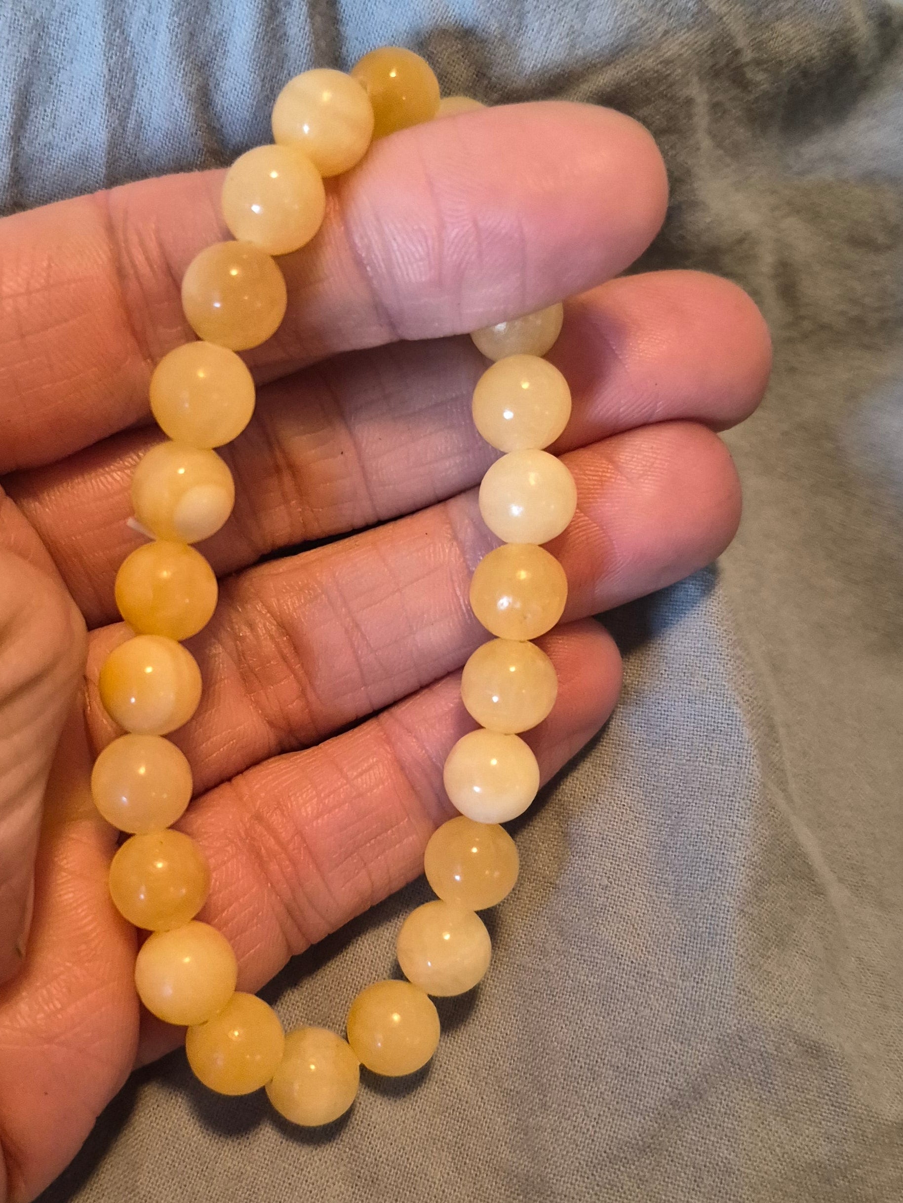 Yellow Jade Crystal Bracelet